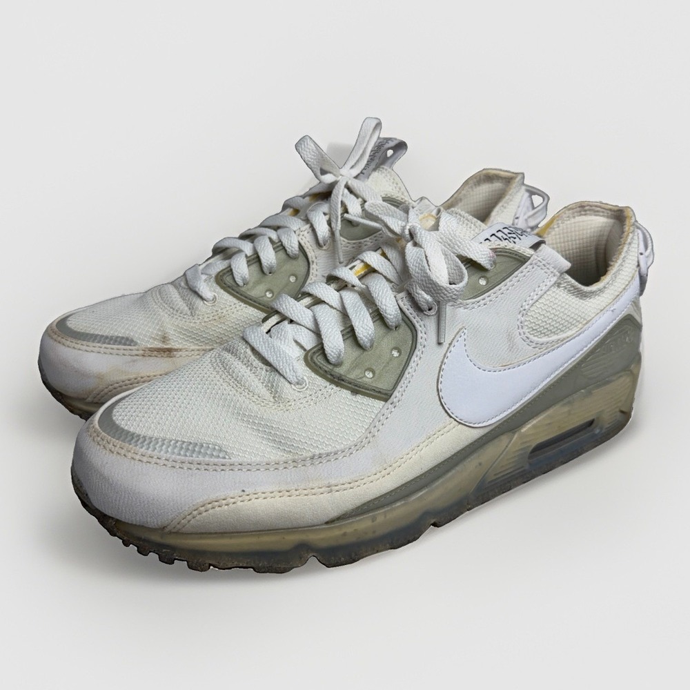 Nike Air Max 90 Terrascape Mens 13 White Gray DQ3987-101 Sneakers Move to Zero